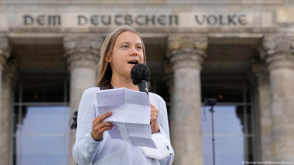 Greta Thunberg delivers a climate warning at Glastonbury